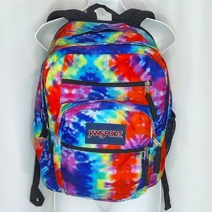 JanSport Backpack  Multi Tie Dye Unisex Laptop Pouch JS0A47JK Big Student LARGE